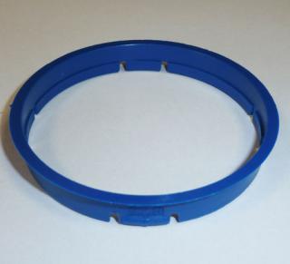 Centrovací kroužek 73,0 / 71,6 plast, modrá, přesah kužele 3mm (Vymezovací kroužky do kol)