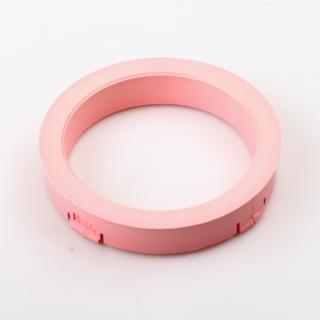 Centrovací kroužek 73,1 / 60,1 plast, růžová, přesah kužele 3mm (Vymezovací kroužky do kol)