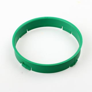 Centrovací kroužek 73,1 / 70,3 plast, zelená, přesah kužele 3mm (Vymezovací kroužky do kol)