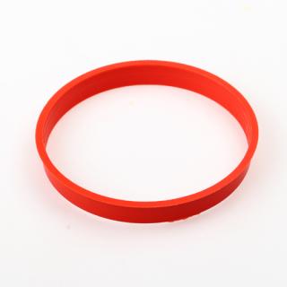 Centrovací kroužek 73,1 / 71,1 plast, červená, přesah kužele 3mm (Vymezovací kroužky do kol)