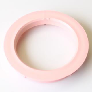 Centrovací kroužek 74,1 / 60,1 plast, růžová, přesah kužele 5mm (Vymezovací kroužky do kol)