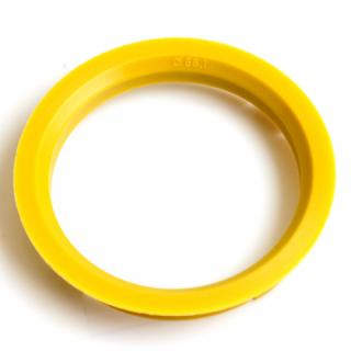 Centrovací kroužek 74,1 / 66,1 plast, žlutá, přesah kužele 5mm (Vymezovací kroužky do kol)