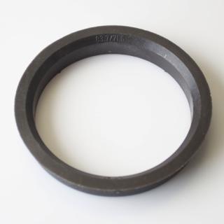 Centrovací kroužek 83,7 / 71,5 plast, tm.hnědá, přesah kužele 3mm (Vymezovací kroužky do kol)