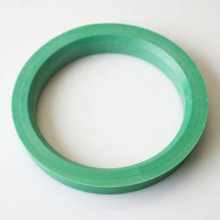 Centrovací kroužek 89,1 / 71,6 plast, zelená, přesah kužele 2mm (Vymezovací kroužky do kol)