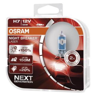 Osram H7 Night Breaker Laser +150% PX26d 12V 55W 2ks 64210NL-HCB (Žárovky H7 OSRAM NightBreaker Laser 55W)