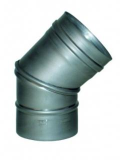 koleno otočné 0-45° - DN 110mm (síla plechu 0,6mm) (koleno stavitelné 0-45° - DN 110 mm)