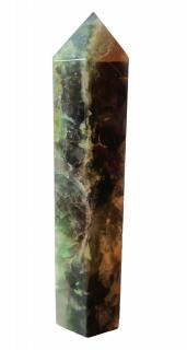 Fluorit obelisk (špice) velký, vel.17x3,6cm (váha 0,500kg   č.10)