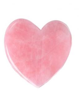 Gua sha růženín srdce  (vel.5,5x6x0,6cm)