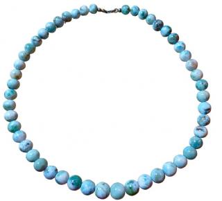 Larimar luxusní náhrdelník kuličky 0,9-1,3cm (Obvod cca 54-55 cm, váha 0,108g )