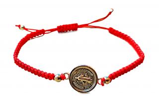 Ochranný náramek s amuletem červený (univerzální velikost)