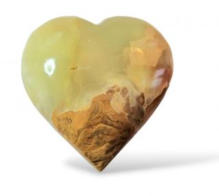 Onyx srdce Pákistán, vel. 8x8,2cm, č.8 (KUPUJETE TENTO KUS)