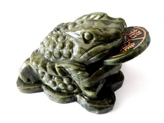 Peněžní žába nefrit velká (vel.cca 19x12cm ,cca 2kg)