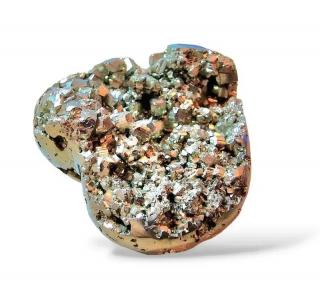 Pyrit srdce ,váha 0,087kg (vel.4,3x4,5x2,7cm,  KUPUJETE TENTO KUS)
