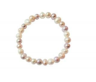 Říční perly náramek míchaný vel.0,7cm (obvod cca 18cm)