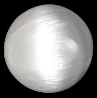 Selenit bílý MAXI koule vel.14cm (váha cca 3,5kg)