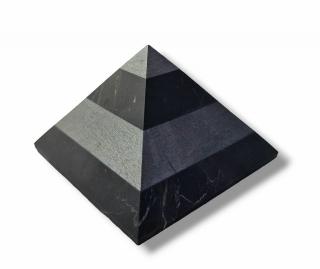 Shungit + talkochlorit pyramida 6cm