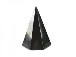 Shungitová pyramida Nubijského typu 14cm