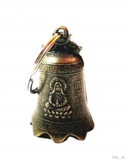 Zvonek pro štěstí z kovu, malý č. 2 (Vel. 4 x 2,5 cm)
