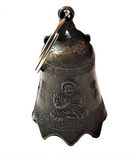 Zvonek pro štěstí z kovu střední (Vel. 5,5 x 3,5 cm)