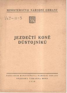 Jezdečtí koně důstojníků (1950, digitalizováno do PDF)