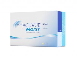 1 Day Acuvue Moist (90 čoček) Dioptrie - sph: +0,50, Průměr - DIA: 14,2, Zakřivení - B.C.: 8,5