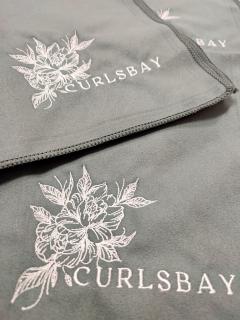 Curlsbay Happy Hair Towel – Grey - ručník z mikrovlákna
