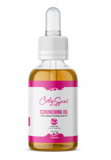 Curly Secret Scrunching oil - olej na rozmačkání gelové krusty