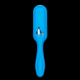 Denman Tangle Tamer Blue Penguin Brush