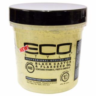 Eco Styler Black Castor & Flaxseed Gel - lehký gel určen pro všechny typy vlasů