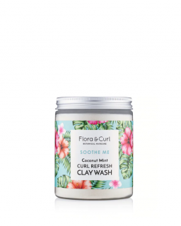 Flora curl Coconut Mint Curl Refresh Clay Wash - bentonitový jíl