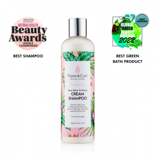 Flora Curl Organic Rose & Honey Cream Shampoo - hydratační šampon