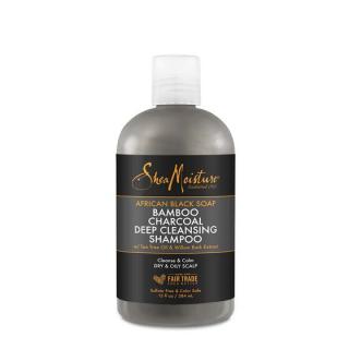 Shea Moisture African Black Soap Bamboo Charcoal Deep Cleansing Shampoo - šampon s bambusem a aktivním uhlím