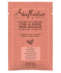 Shea Moisture Coconut And Hibiscus Curl And Shine Hair Masque - vzorek