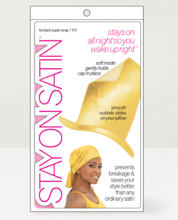Stay On Satin #1101 Super Wrap - šátek pro ochranu vlasů během spánku