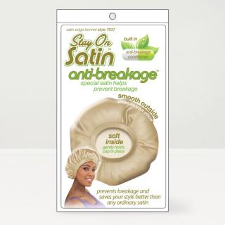 Stay On Satin #7637 Anti-Breakage Bonnet Large - bonnet na ochranu vlasů proti lámání