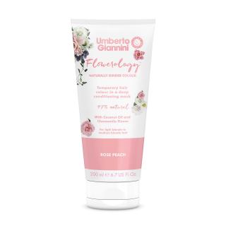 Umberto Giannini Flowerology Temporary Colour Mask - barvící maska na vlasy – Rose Peach