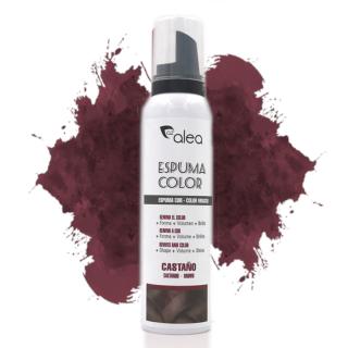 Alea Espuma Color barevná tužící pěna na vlasy HNĚDÁ 150 ml