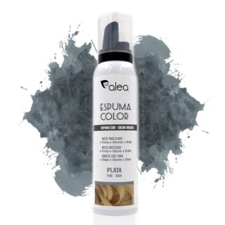 Alea Espuma Color barevná tužící pěna na vlasy STŘÍBRNÁ 150 ml