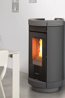 Thermorossi DORICA METALCOLOR (s prostorovým ventilátorem, plechové obložení, horní a spodní keramika)