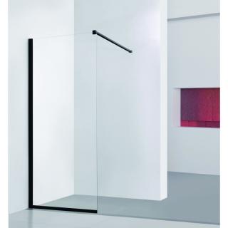 Hopa Lagos Black Sprchová zástěna Walk-in 120x195 cm, čiré sklo, rám černý, BCLAGO12BC