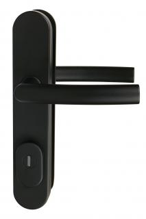 RICHTER Bezpečnostní kování R.711.ZB.CE.TB4 (černá) Rozteč: 72 mm