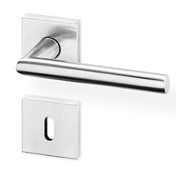 ACT dveřní kování DORA R HR SlideBloc light PK (nerez) Provedení: WC - klika/klika s otvorem pro WC, koupelna