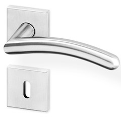 ACT dveřní kování HEDA R HR PullBloc black PK (nerez) Provedení: WC - klika/klika s otvorem pro WC, koupelna