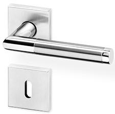 ACT dveřní kování LUKA R HR PullBloc black PK (nerez) Provedení: WC - klika/klika s otvorem pro WC, koupelna