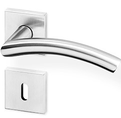 ACT dveřní kování PIPA R HR PullBloc black PK (nerez) Provedení: WC - klika/klika s otvorem pro WC, koupelna