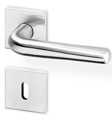 ACT dveřní kování SIRA R HR SlideBloc light PK (nerez) Provedení: WC - klika/klika s otvorem pro WC, koupelna