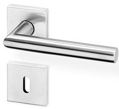 ACT dveřní kování TIPA EasyClick R HR PullBloc black PK (nerez) Provedení: WC - klika/klika s otvorem pro WC, koupelna