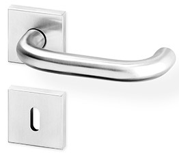 ACT dveřní kování UNA EasyClick R HR PullBloc black PK (nerez) Provedení: BB - klika/klika s otvorem pro pokojový klíč