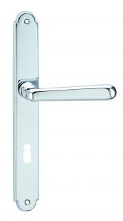 Cobra dveřní kování ALT WIEN (chrom lesk) Provedení: WC - klika/klika s otvorem pro WC, koupelna, Rozteč: 72 mm