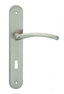 Cobra dveřní kování DENISA (nikl mat) Provedení: BB - klika/klika s otvorem pro pokojový klíč, Rozteč: 72 mm